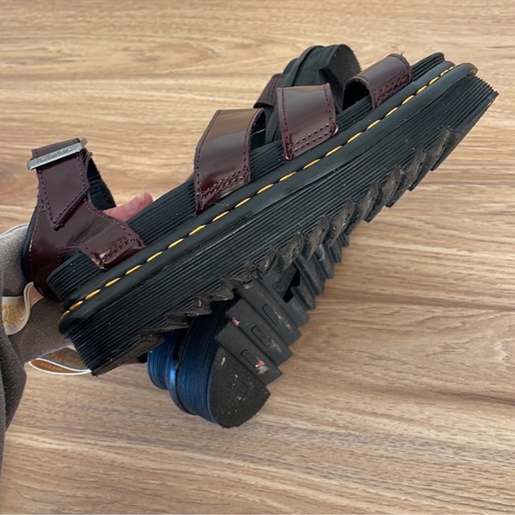 Dr Martens Blaire Sandals Patent Burgundy - Picture 4 of 4